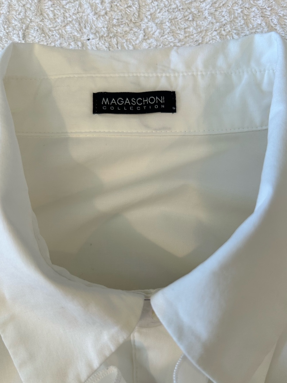 Magaschoni Ruffle-Front Shirt - Picture 2 of 9